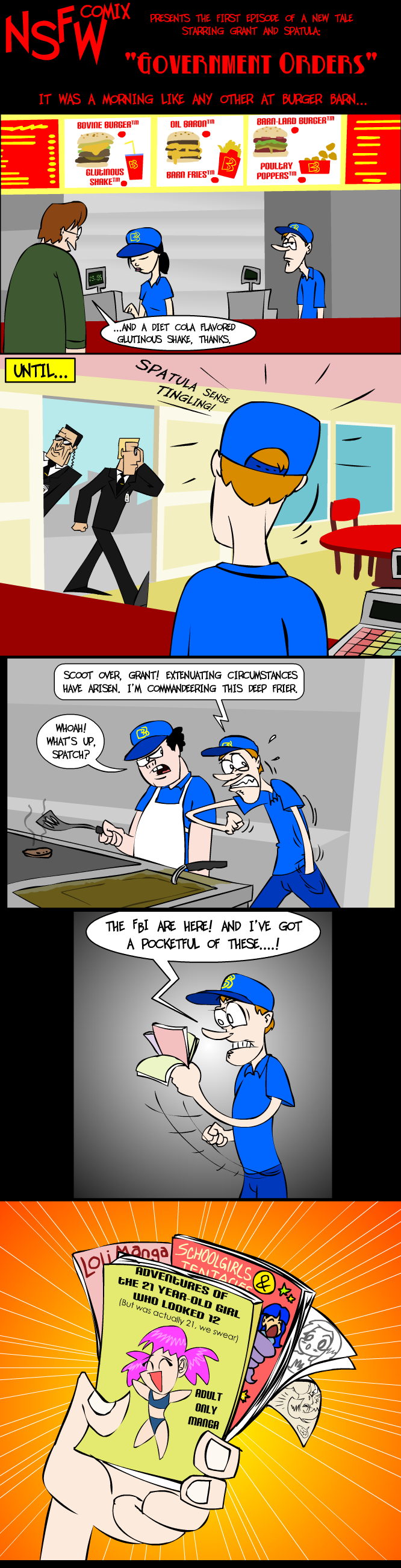 One day at Burger Barn...